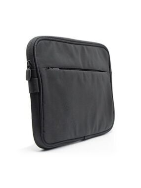 Black padded iPad Holder Travel Bag  w/side zip for  Backpack or Suitcase New